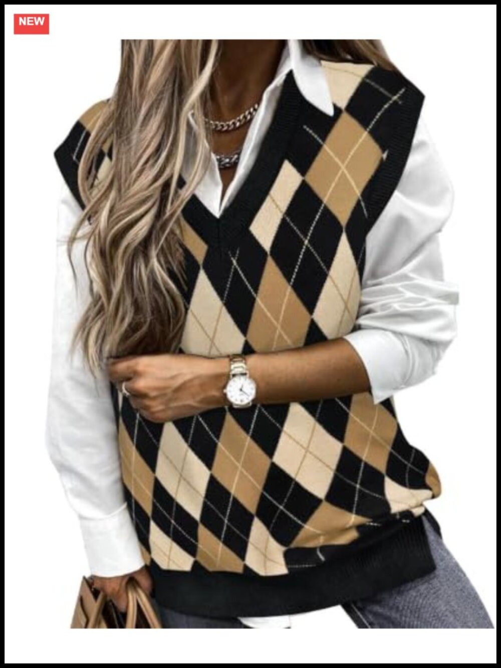 Plus Size Cable Knit Sweater Vest Sleeveless V-Neck Pullover Loose Fit